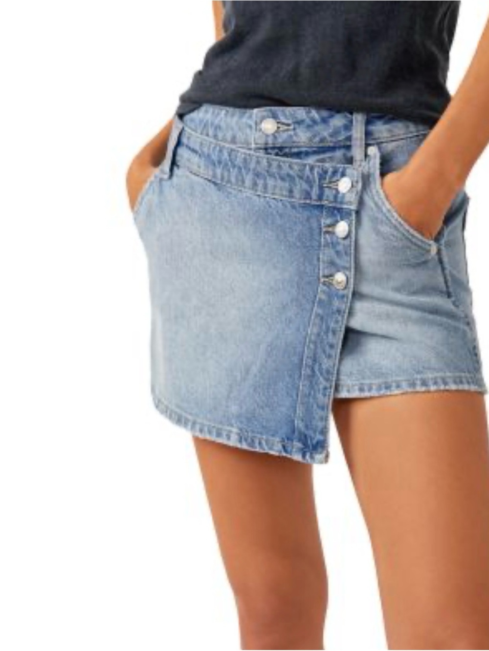 Free People WYNNE Denim Mini Skirt Size 6/28